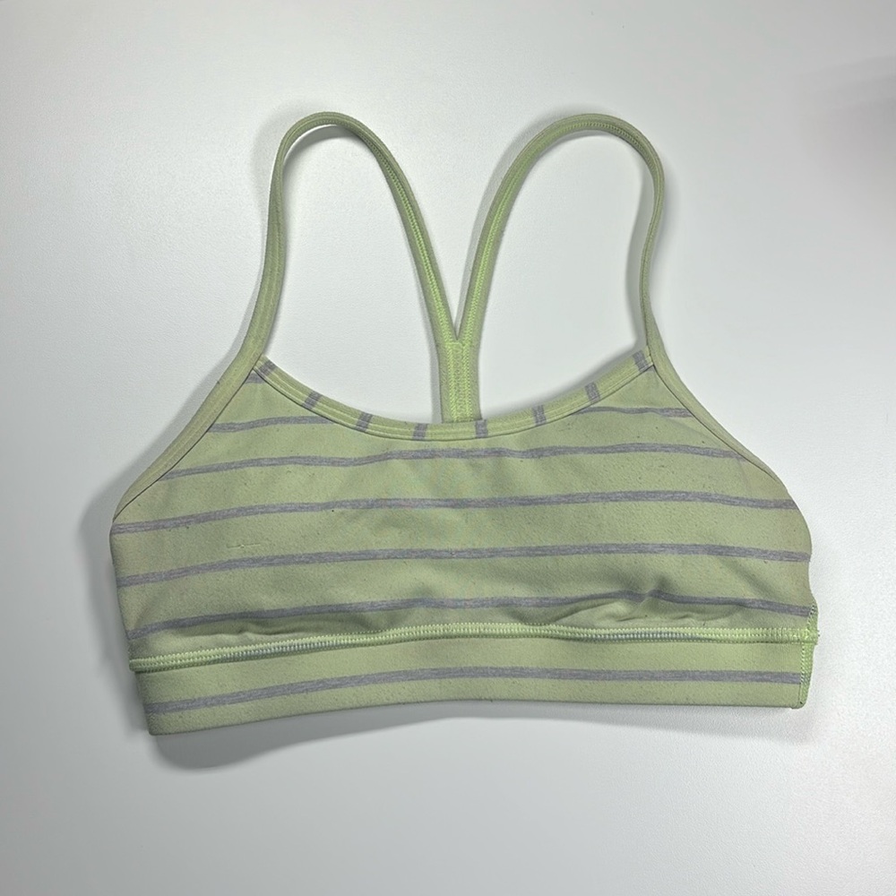 Lululemon Women’s‎ Lime and Gray Sports Bra
